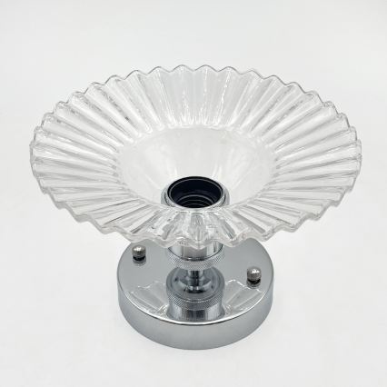 Plafond TRISH 1xE27/15W/230V højglans krom/klar