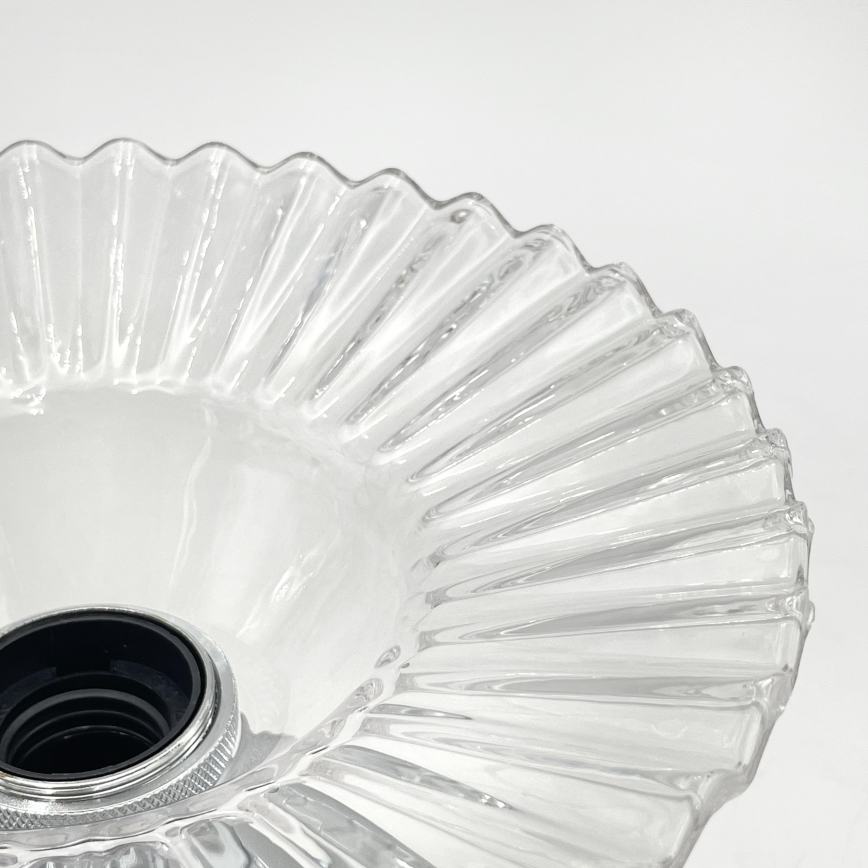 Plafond TRISH 1xE27/15W/230V højglans krom/klar