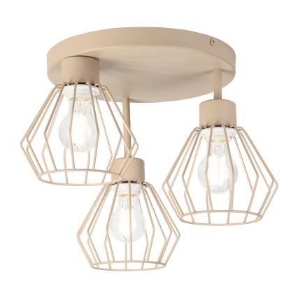 Plafondlampe AUDREY 3xE27/60W/230V beige