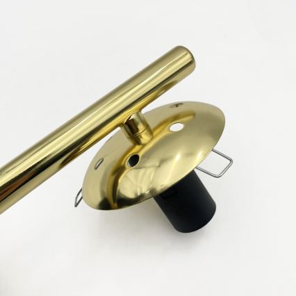 Plafondlampe AURIS 3xE14/15W/230V guld/røget sort/beige