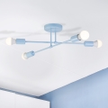 Plafondlampe CAMBRIDGE 4xE27/15W/230V blå