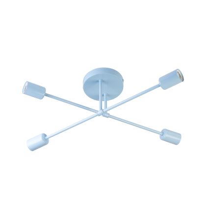 Plafondlampe CAMBRIDGE 4xE27/15W/230V blå