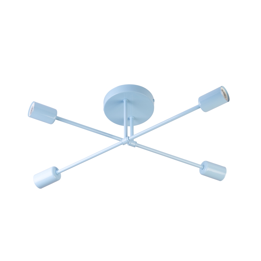 Plafondlampe CAMBRIDGE 4xE27/15W/230V blå