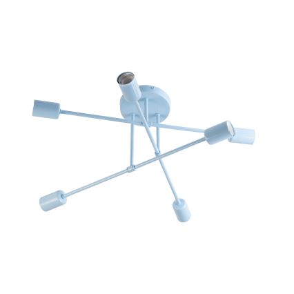 Plafondlampe CAMBRIDGE 6xE27/15W/230V blå