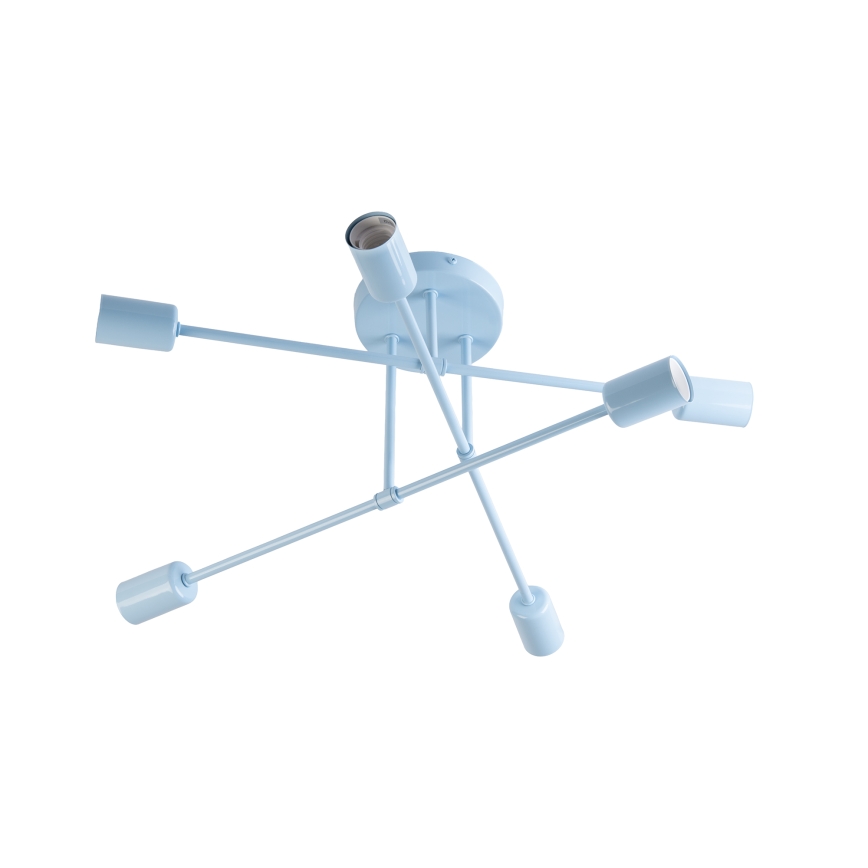 Plafondlampe CAMBRIDGE 6xE27/15W/230V blå