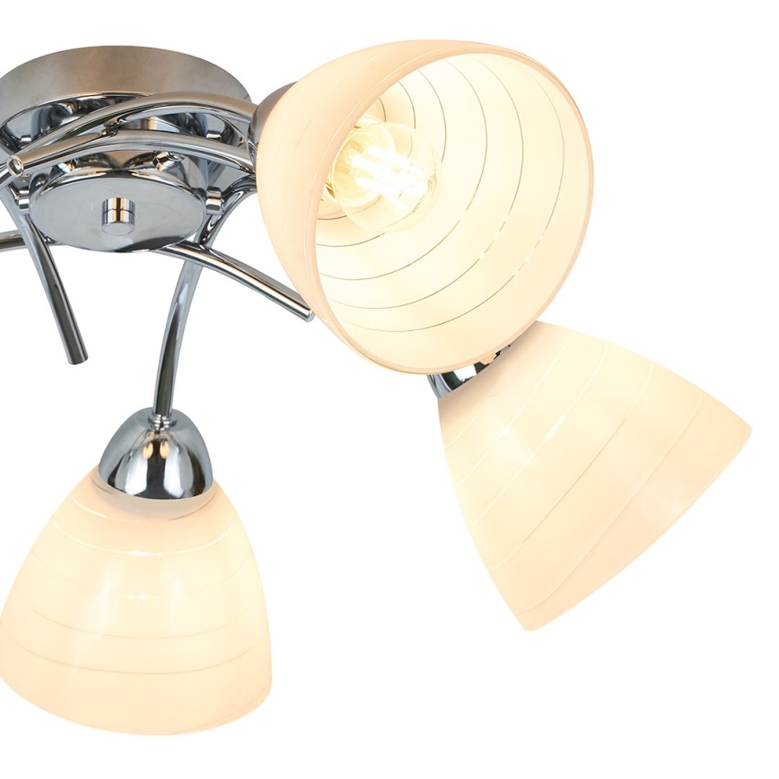 Plafondlampe CLARA 5xE27/15W/230V poleret krom