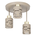 Plafondlampe ELEN 3xE27/35W/230V beige/guld