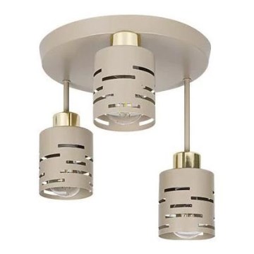 Plafondlampe ELEN 3xE27/35W/230V beige/guld