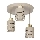 Plafondlampe ELEN 3xE27/35W/230V beige/guld