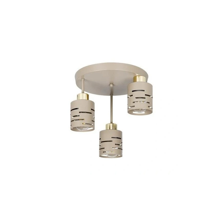 Plafondlampe ELEN 3xE27/35W/230V beige/guld