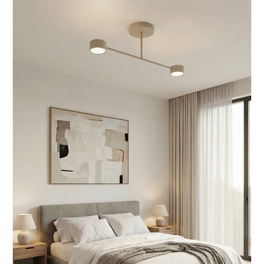 Plafondlampe HALO 2xGX53/10W/230V beige