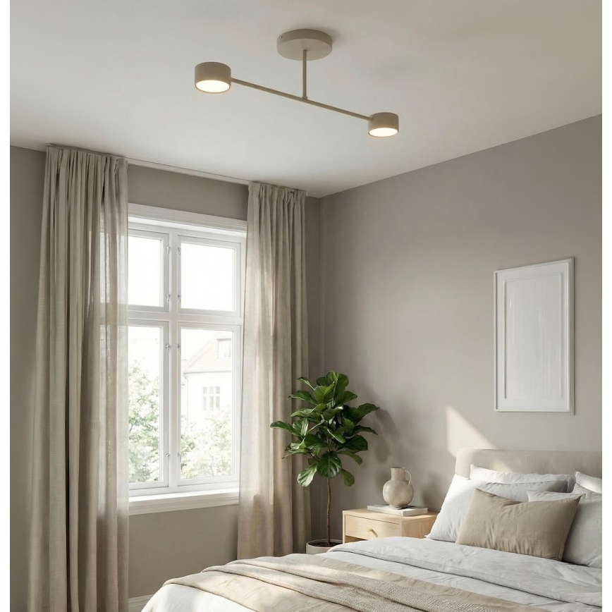 Plafondlampe HALO 2xGX53/10W/230V beige
