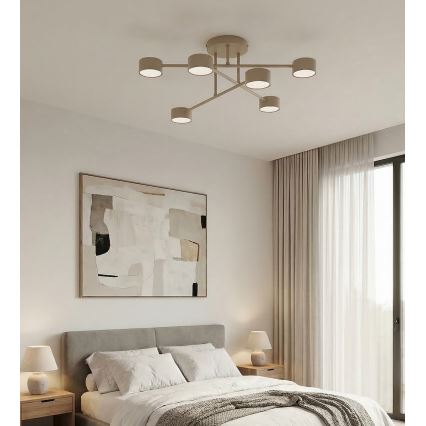 Plafondlampe HALO 6xGX53/10W/230V beige