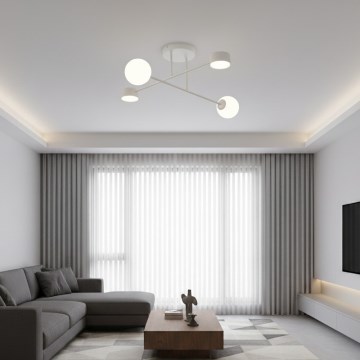 Plafondlampe HOLON 2xG9/8W/230V + 2xGX53/12W grå