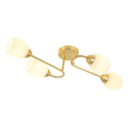 Plafondlampe KING 4xE27/15W/230V, guldfarvet