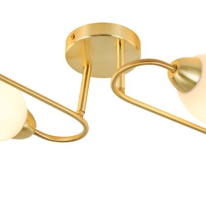 Plafondlampe KING 4xE27/15W/230V, guldfarvet