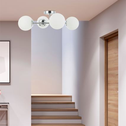 Plafondlampe MADDIE 4xE14/5W/230V blank krom