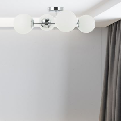 Plafondlampe MADDIE 4xE14/5W/230V blank krom