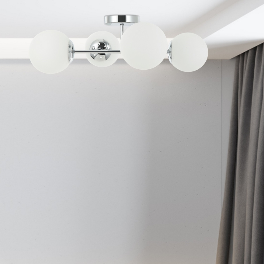 Plafondlampe MADDIE 4xE14/5W/230V blank krom