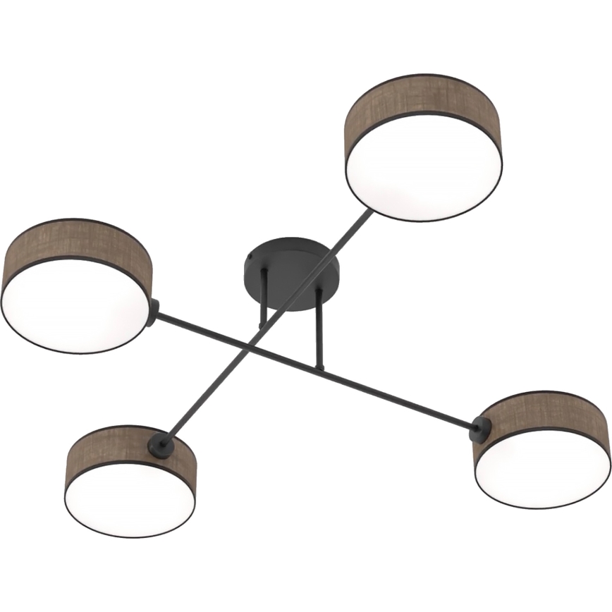 Plafondlampe MAGA 4xE14/10W/230V brun