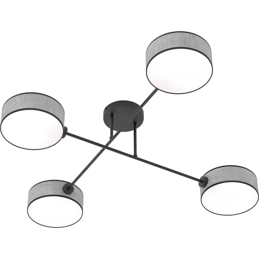 Plafondlampe MAGA 4xE14/10W/230V grå