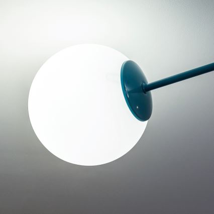 Plafondlampe MOON 2xE27/15W/230V turkis