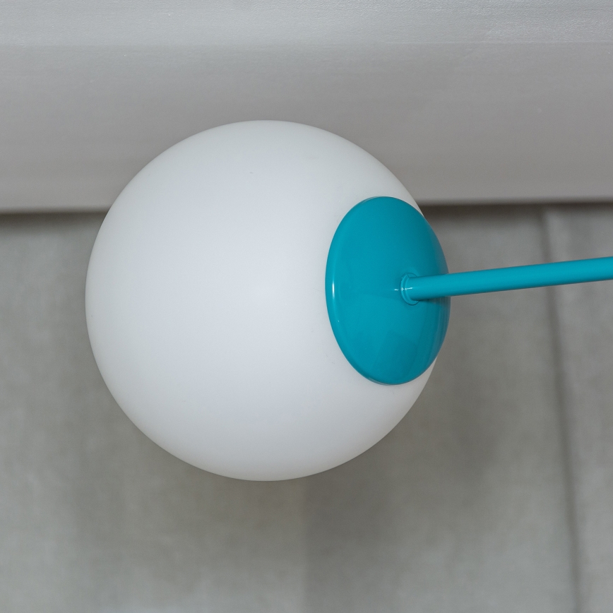 Plafondlampe MOON 2xE27/15W/230V turkis