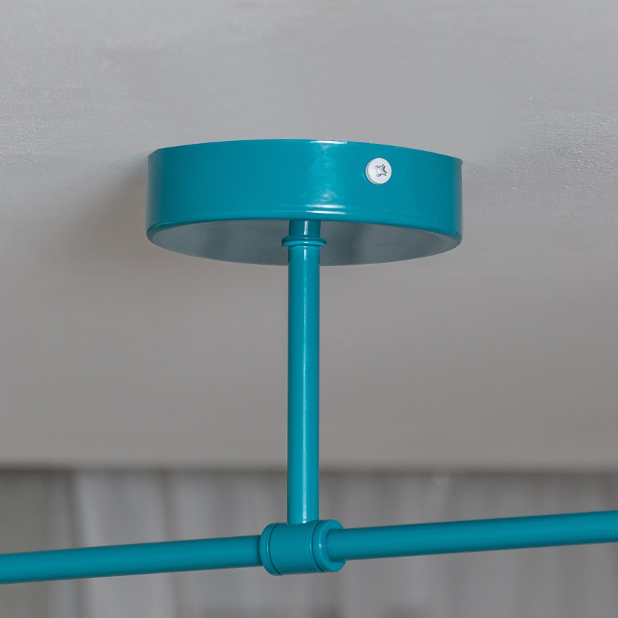 Plafondlampe MOON 2xE27/15W/230V turkis