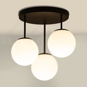 Plafondlampe MOONLIGHT 3xE27/15W/230V sort