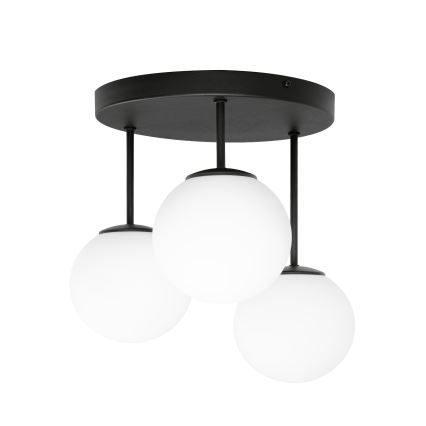 Plafondlampe MOONLIGHT 3xE27/15W/230V sort