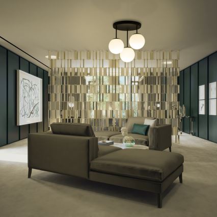 Plafondlampe MOONLIGHT 3xE27/15W/230V sort