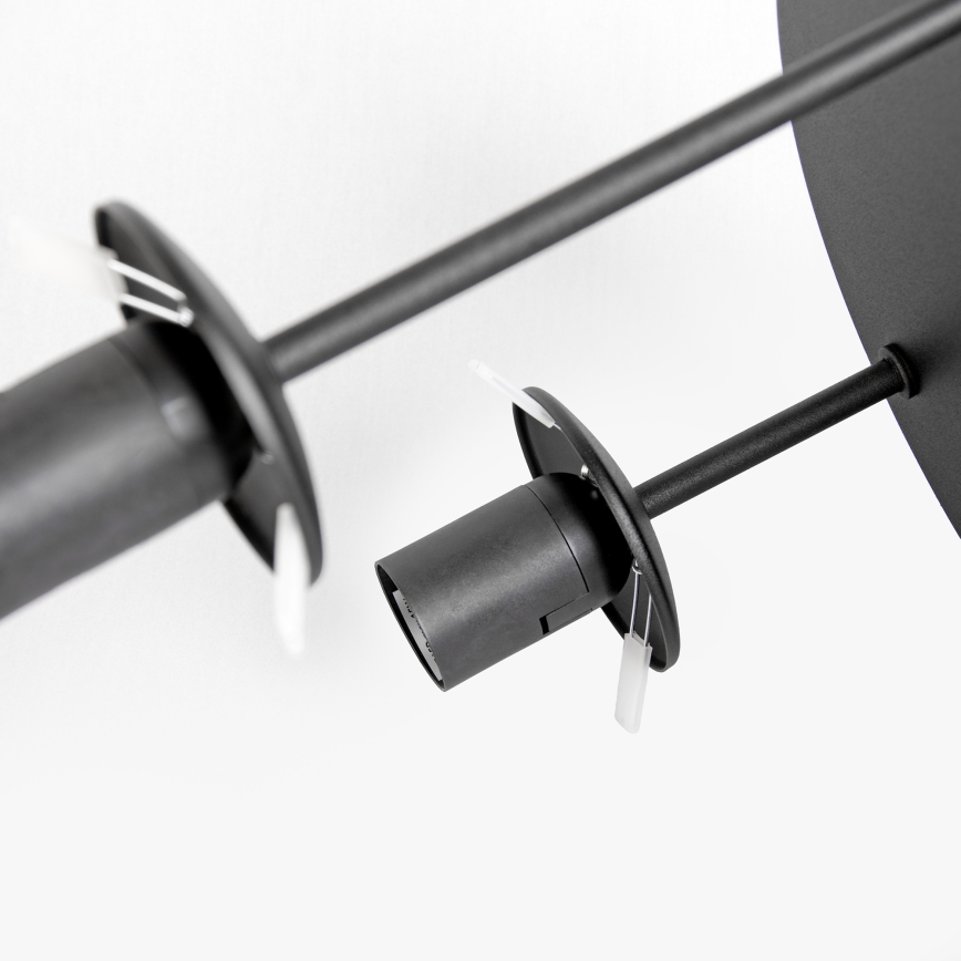 Plafondlampe MOONLIGHT 3xE27/15W/230V sort