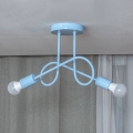 Plafondlampe OXFORD 2xE27/15W/230V blå