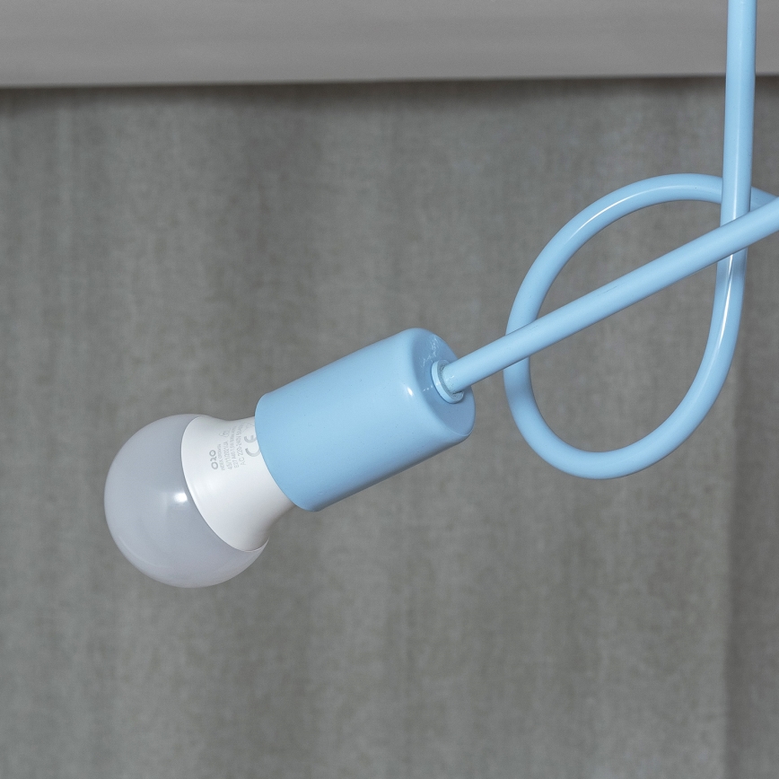 Plafondlampe OXFORD 2xE27/15W/230V blå