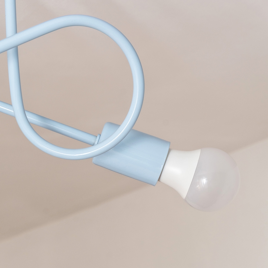 Plafondlampe OXFORD 2xE27/15W/230V blå