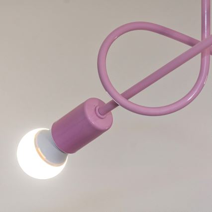 Plafondlampe OXFORD 3xE27/15W/230V rosa