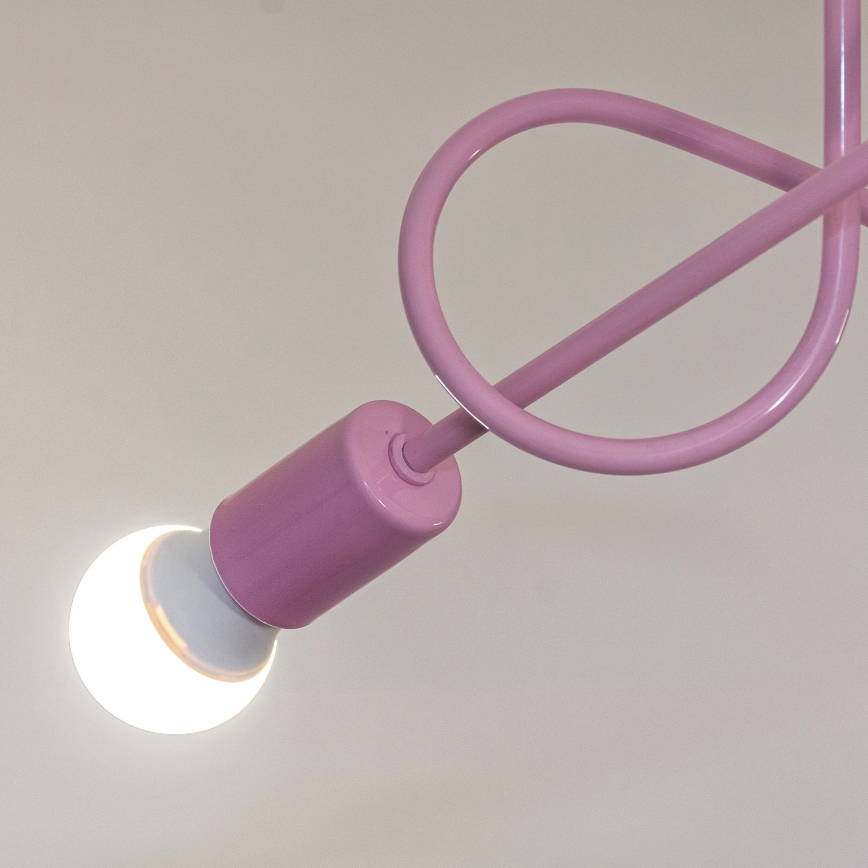 Plafondlampe OXFORD 3xE27/15W/230V rosa