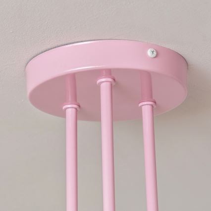 Plafondlampe OXFORD 3xE27/15W/230V rosa