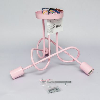 Plafondlampe OXFORD 3xE27/15W/230V rosa