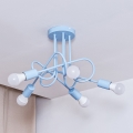 Plafondlampe OXFORD 5xE27/15W/230V blå