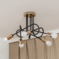 Plafondlampe OXFORD 5xE27/15W/230V guld/sort