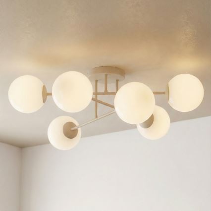 Plafondlampe ROMA 6xE14/10W/230V beige