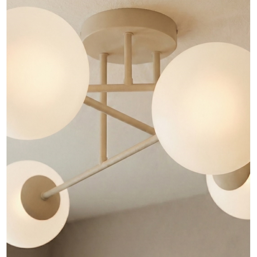 Plafondlampe ROMA 6xE14/10W/230V beige