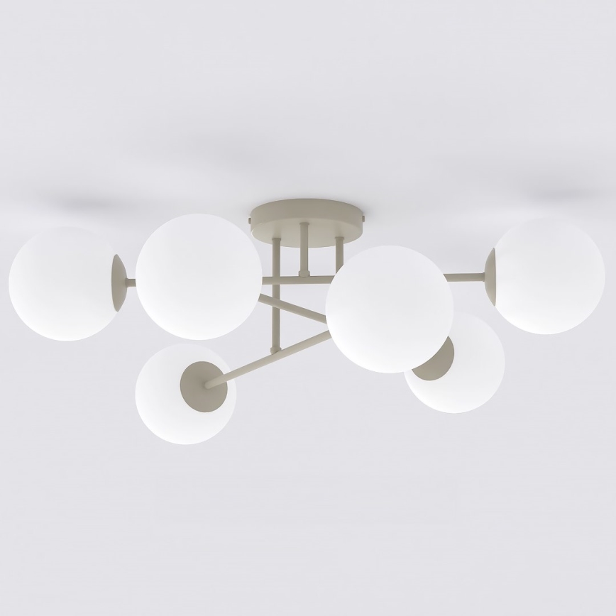 Plafondlampe ROMA 6xE14/10W/230V beige