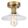 Plafondlampe TRISH 1xE27/15W/230V guld/klar