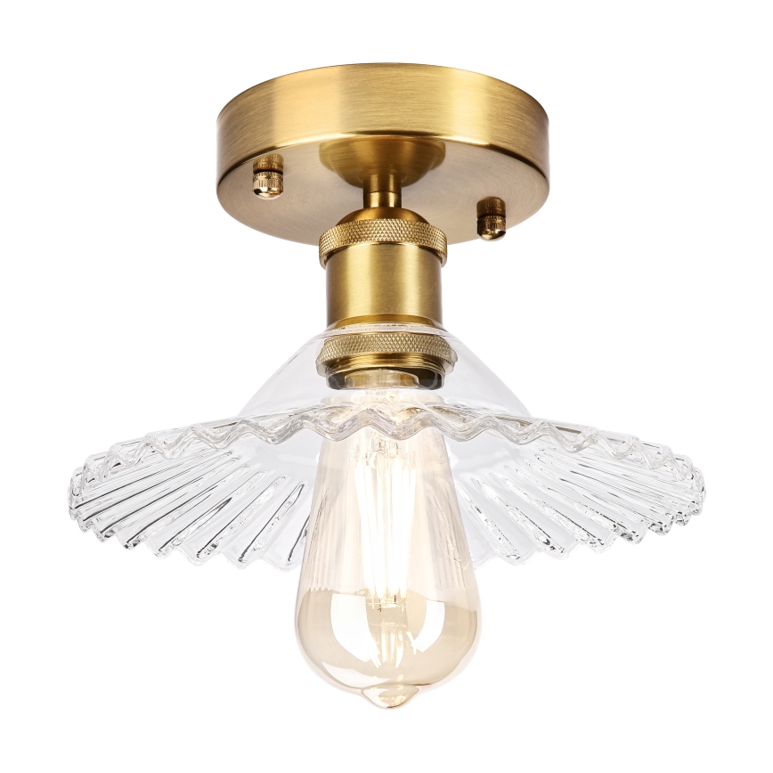 Plafondlampe TRISH 1xE27/15W/230V guld/klar
