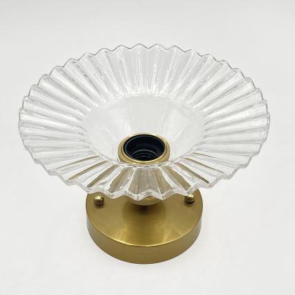 Plafondlampe TRISH 1xE27/15W/230V guld/klar
