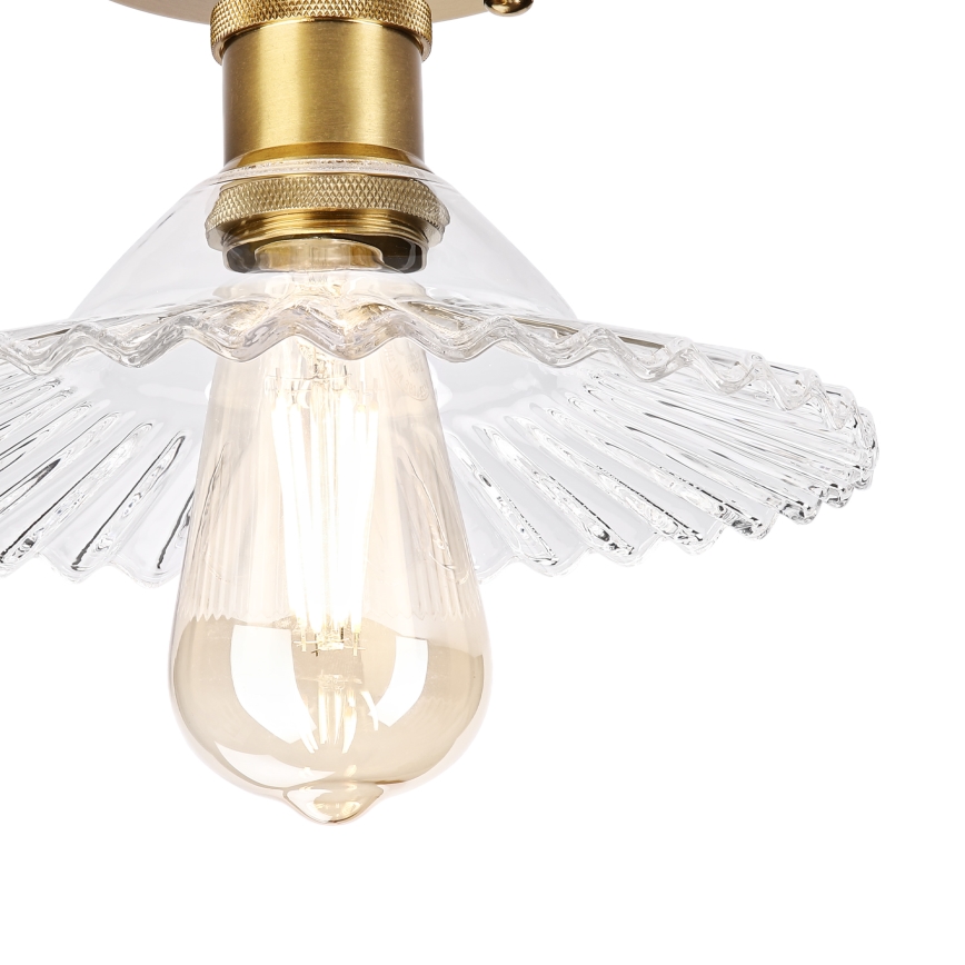 Plafondlampe TRISH 1xE27/15W/230V guld/klar