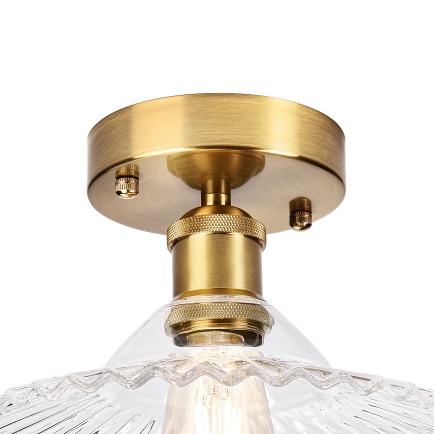 Plafondlampe TRISH 1xE27/15W/230V guld/klar