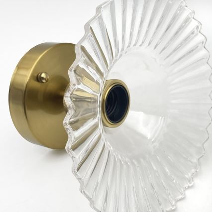 Plafondlampe TRISH 1xE27/15W/230V guld/klar